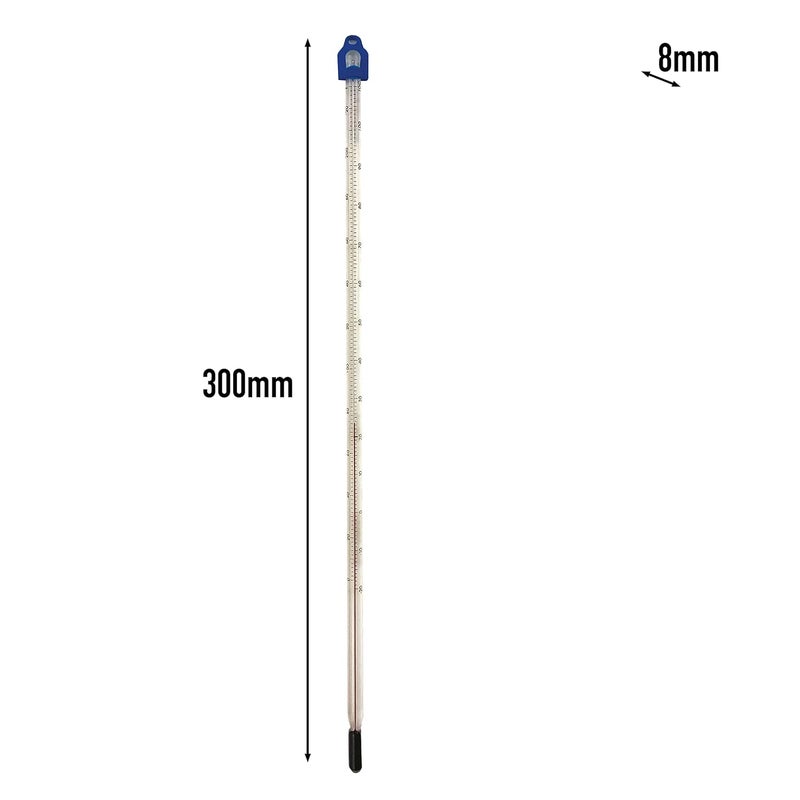 Thermometer World Glass Thermometer -10 to +110 C&F 300mm Liquid in Glass - Scientific Laboratory Grade for Water & Liquids - Partial Immersion - Image 3